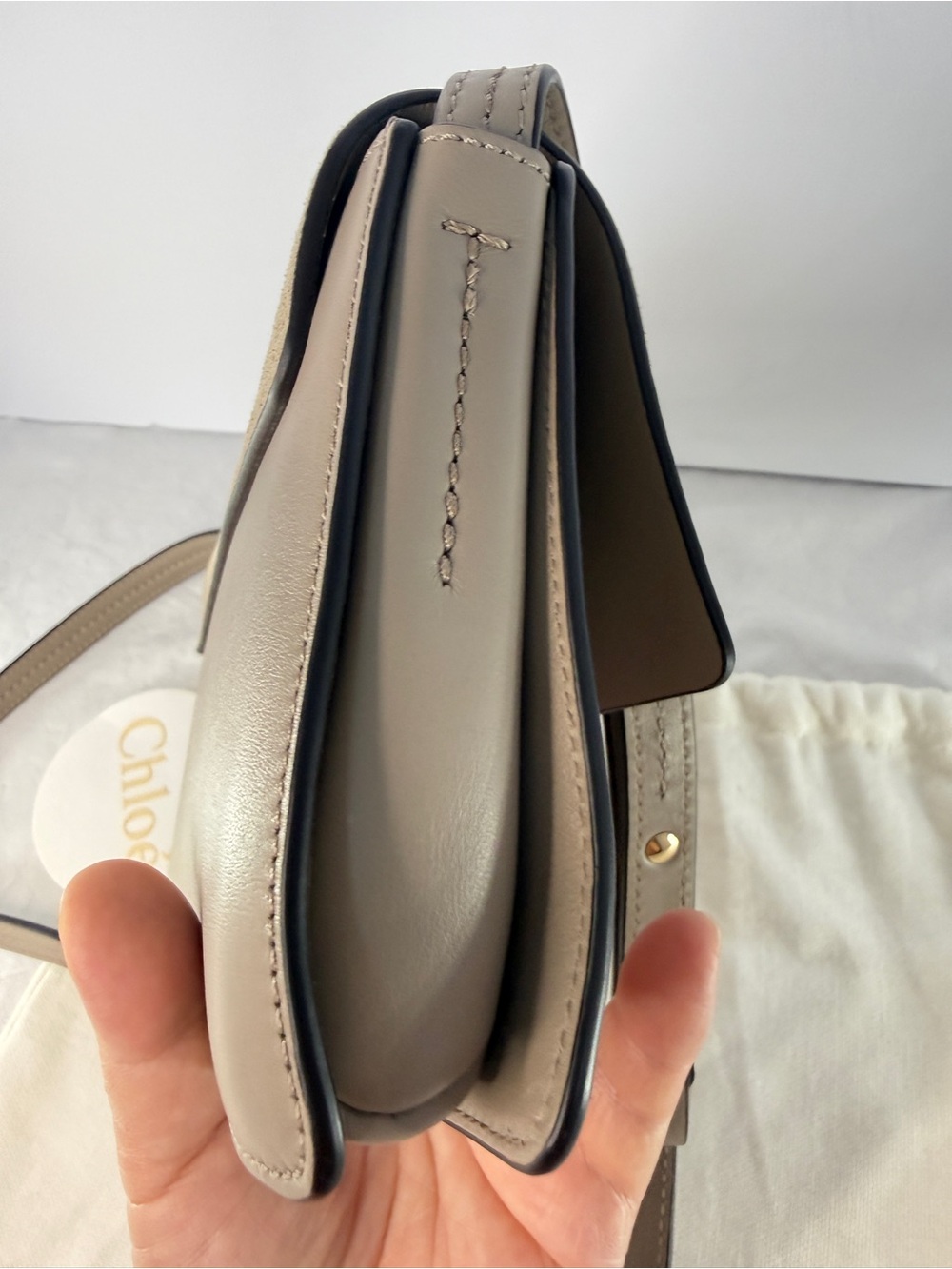 Chloé Small Faye Bag Motty Grey - NWT New With Dust Bag & Cards - Picture 8 of 11